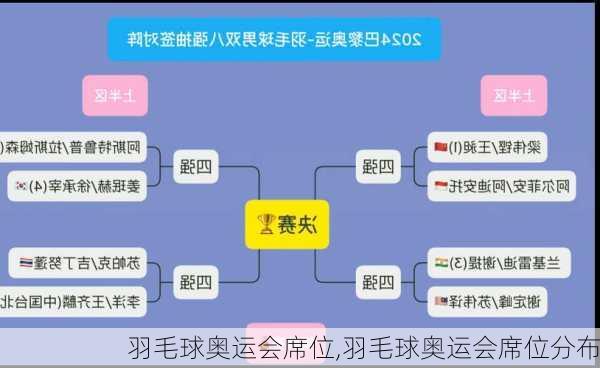 羽毛球奥运会席位,羽毛球奥运会席位分布