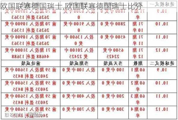 欧国联赛德国瑞士,欧国联赛德国瑞士比分