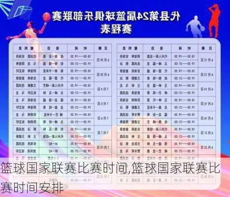 篮球国家联赛比赛时间,篮球国家联赛比赛时间安排