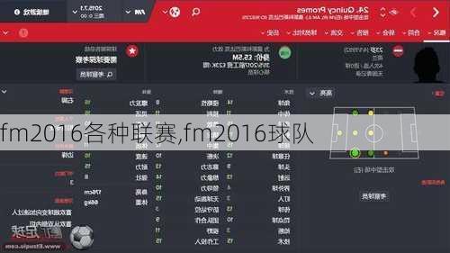 fm2016各种联赛,fm2016球队