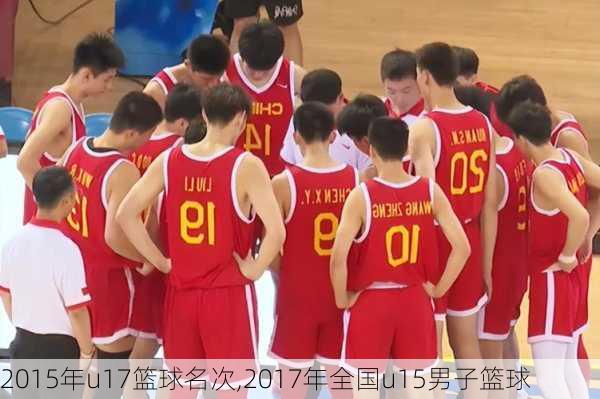 2015年u17篮球名次,2017年全国u15男子篮球