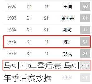马刺20年季后赛,马刺20年季后赛数据