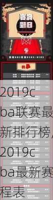 2019cba联赛最新排行榜,2019cba最新赛程表