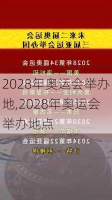 2028年奥运会举办地,2028年奥运会举办地点