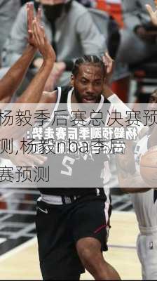 杨毅季后赛总决赛预测,杨毅nba季后赛预测