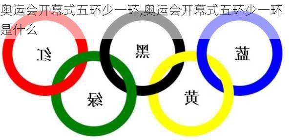 奥运会开幕式五环少一环,奥运会开幕式五环少一环是什么