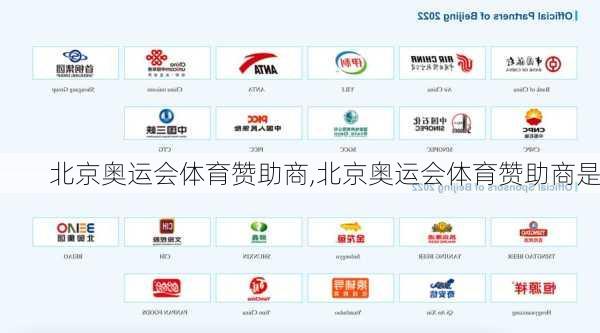 北京奥运会体育赞助商,北京奥运会体育赞助商是