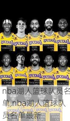 nba湖人篮球队员名单,nba湖人篮球队员名单最新