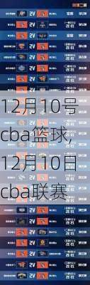 12月10号cba篮球,12月10日cba联赛