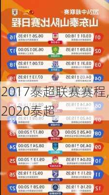 2017泰超联赛赛程,2020泰超