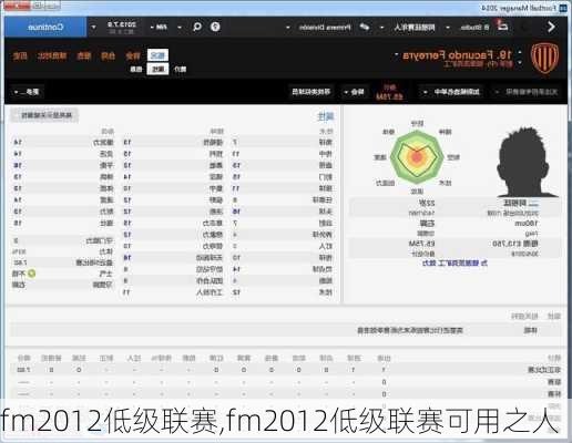 fm2012低级联赛,fm2012低级联赛可用之人