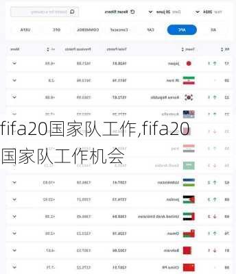 fifa20国家队工作,fifa20国家队工作机会