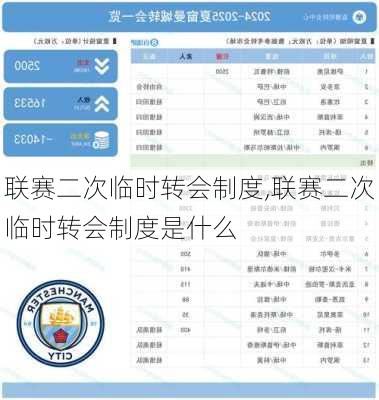 联赛二次临时转会制度,联赛二次临时转会制度是什么
