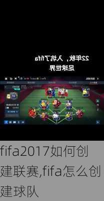 fifa2017如何创建联赛,fifa怎么创建球队