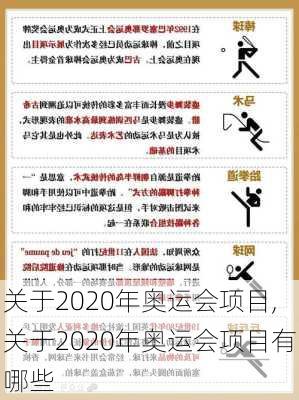 关于2020年奥运会项目,关于2020年奥运会项目有哪些