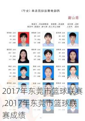 2017年东莞市篮球联赛,2017年东莞市篮球联赛成绩