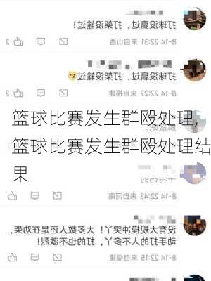 篮球比赛发生群殴处理,篮球比赛发生群殴处理结果