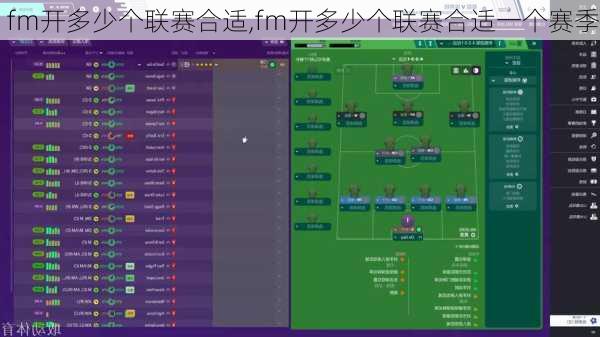 fm开多少个联赛合适,fm开多少个联赛合适一个赛季