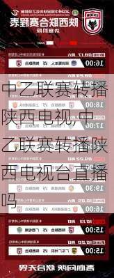 中乙联赛转播陕西电视,中乙联赛转播陕西电视台直播吗