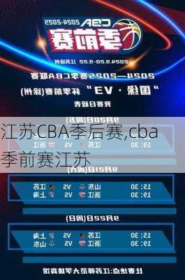 江苏CBA季后赛,cba季前赛江苏