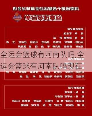 全运会篮球有河南队吗,全运会篮球有河南队吗现在