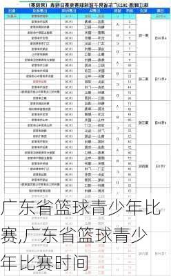 广东省篮球青少年比赛,广东省篮球青少年比赛时间