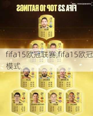 fifa15欧冠联赛,fifa15欧冠模式