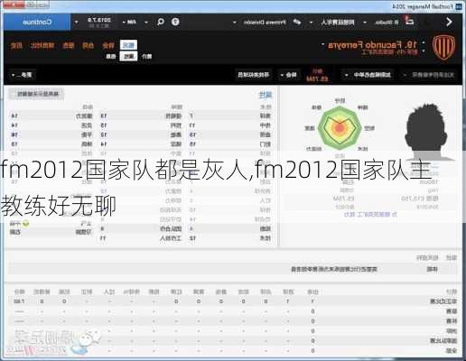 fm2012国家队都是灰人,fm2012国家队主教练好无聊