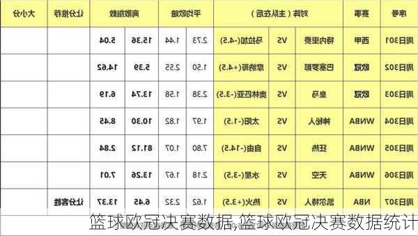 篮球欧冠决赛数据,篮球欧冠决赛数据统计