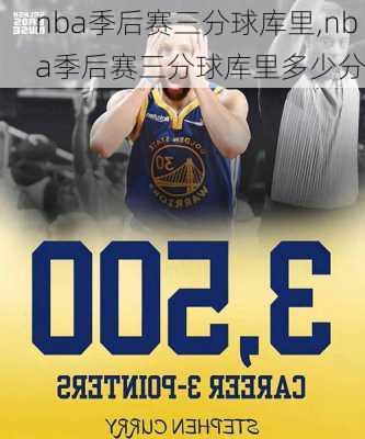 nba季后赛三分球库里,nba季后赛三分球库里多少分