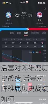 活塞对阵雄鹿历史战绩,活塞对阵雄鹿历史战绩如何