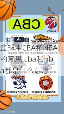 篮球中CBA和NBA的意思,cba和nba都是什么意思