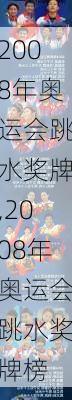 2008年奥运会跳水奖牌,2008年奥运会跳水奖牌榜