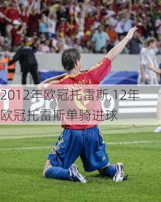 2012年欧冠托雷斯,12年欧冠托雷斯单骑进球